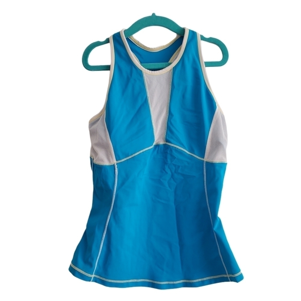 De Soto Triathlon Femme Blue Cycling Tank Top